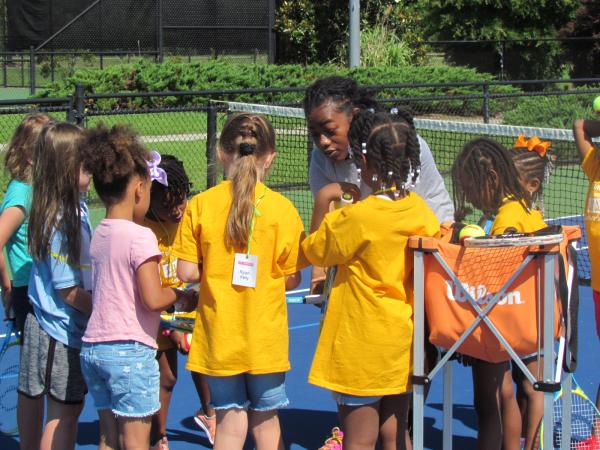 Stacking Drill with Girls University Students