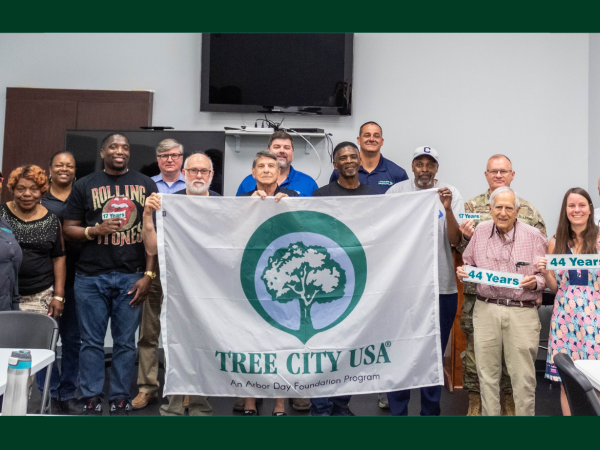 Parks and Beautification Commission Group Photo at Tree City USA Presentation