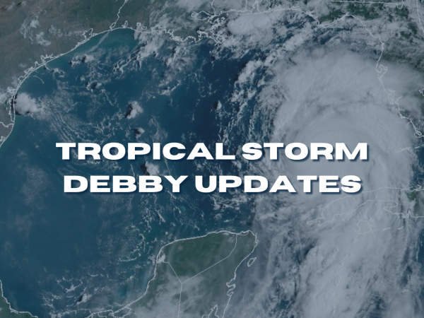 Tropical Storm Debby Updates