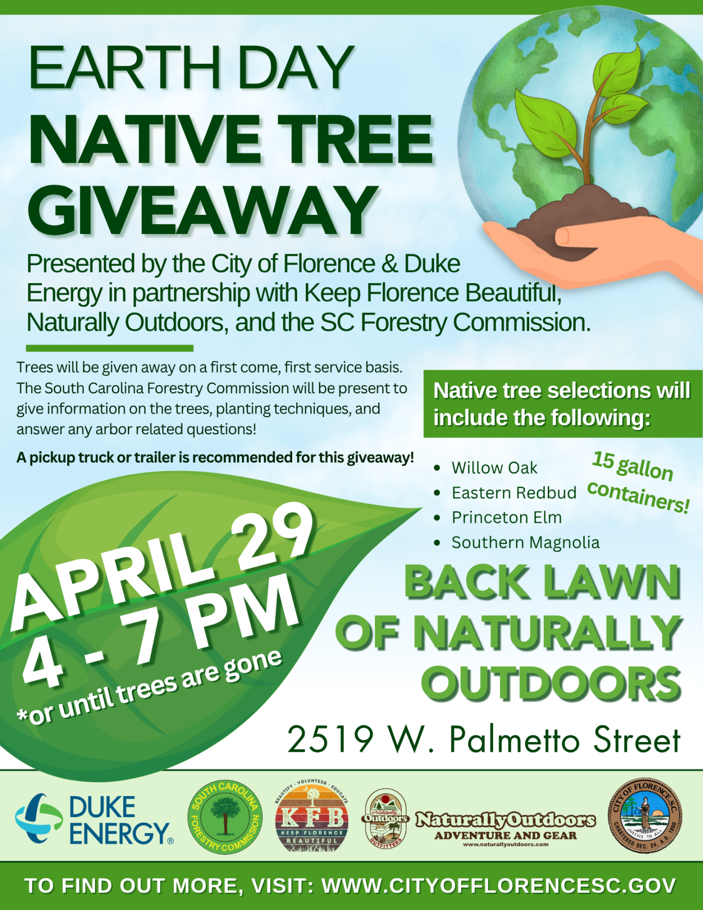 native tree giveaway flyer