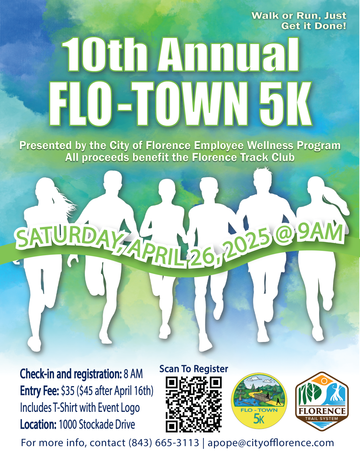 10th annual flo-town 5k flyer