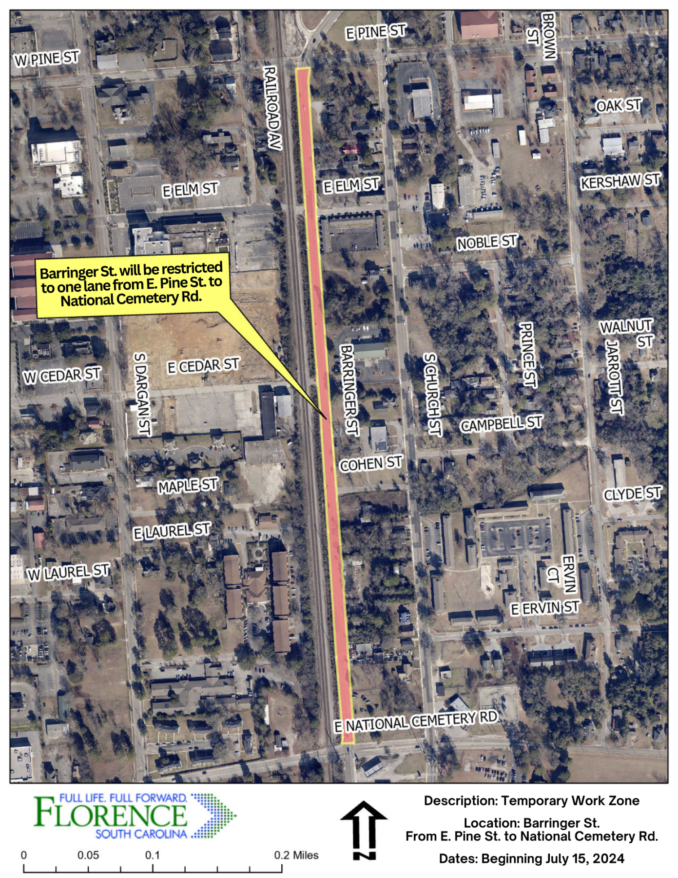 Scheduled Road Work Map