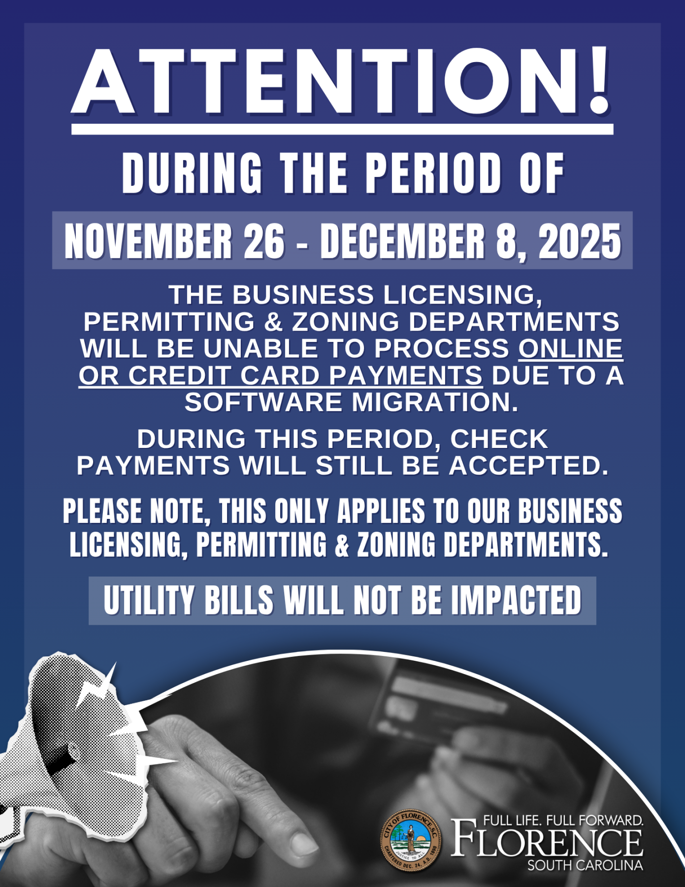 Payment Portal Down Graphic