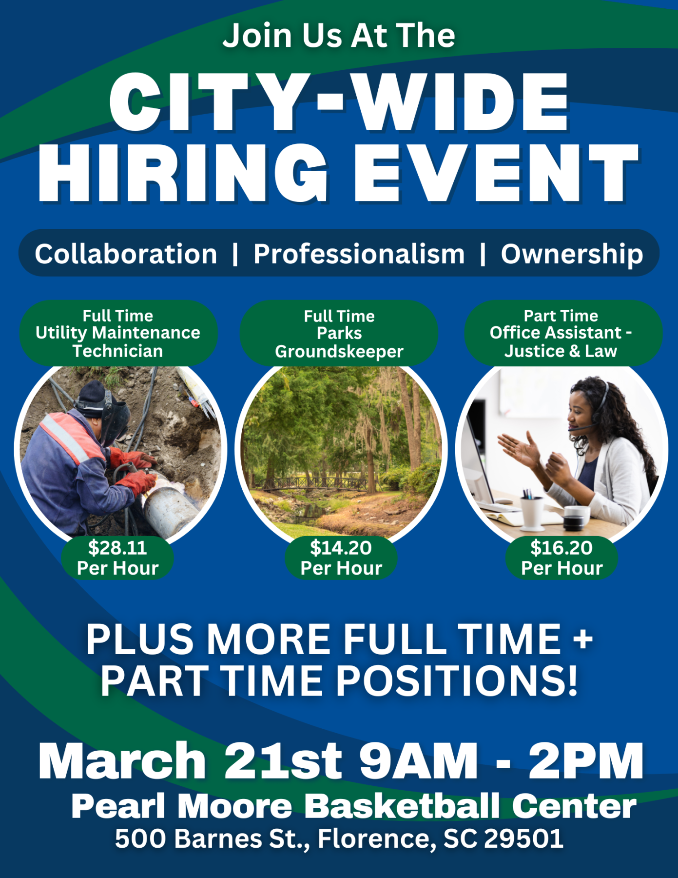City-Wide Hiring Event Flyer
