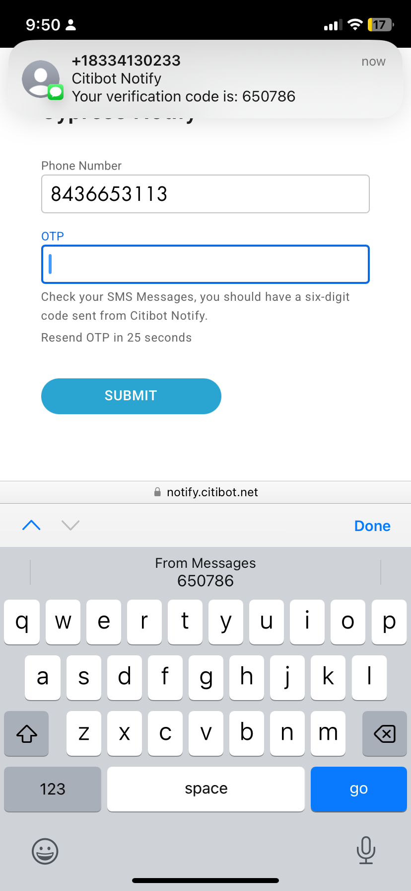 Cypress Text Alert Walkthrough 2