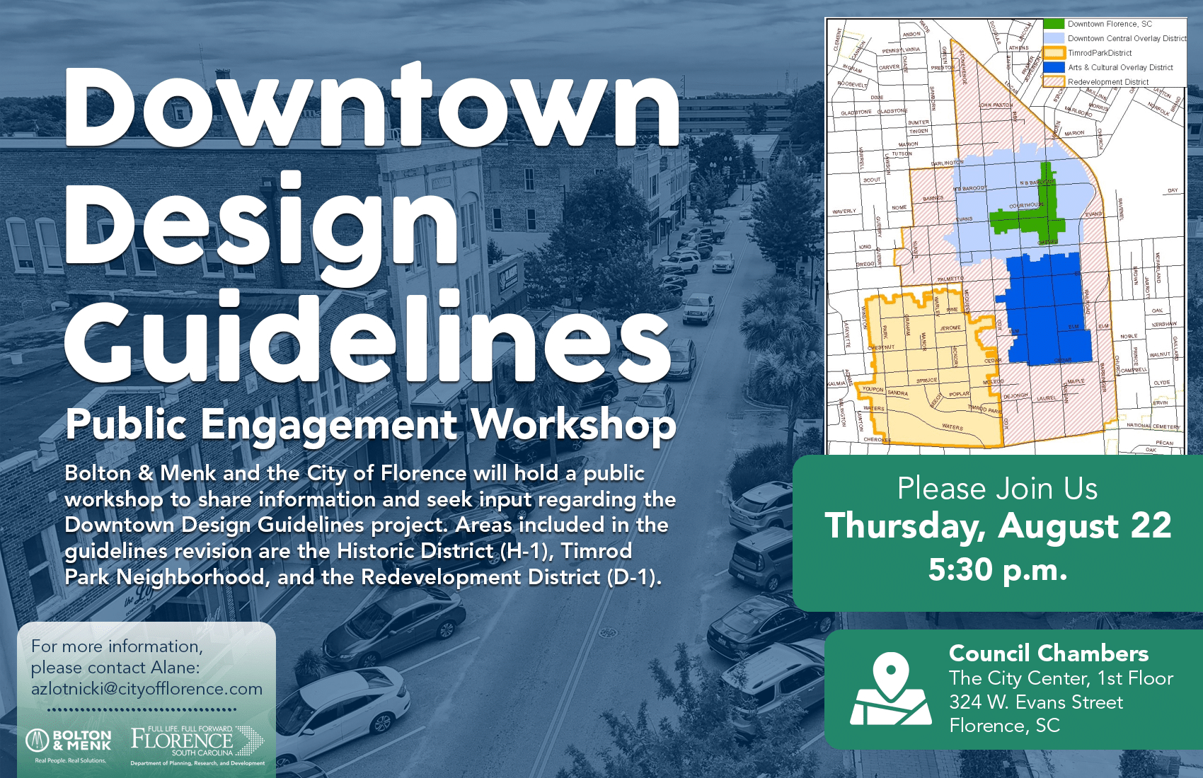 Downtown Design Guidelines Workshop Flyer
