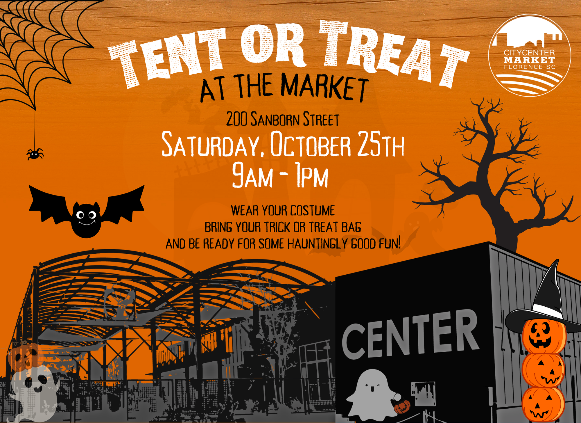 CCFM Tent or Treat Graphic