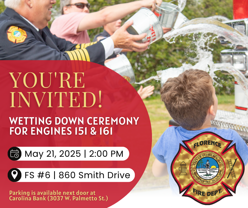 Apparatus Wet Down Ceremony Invitation